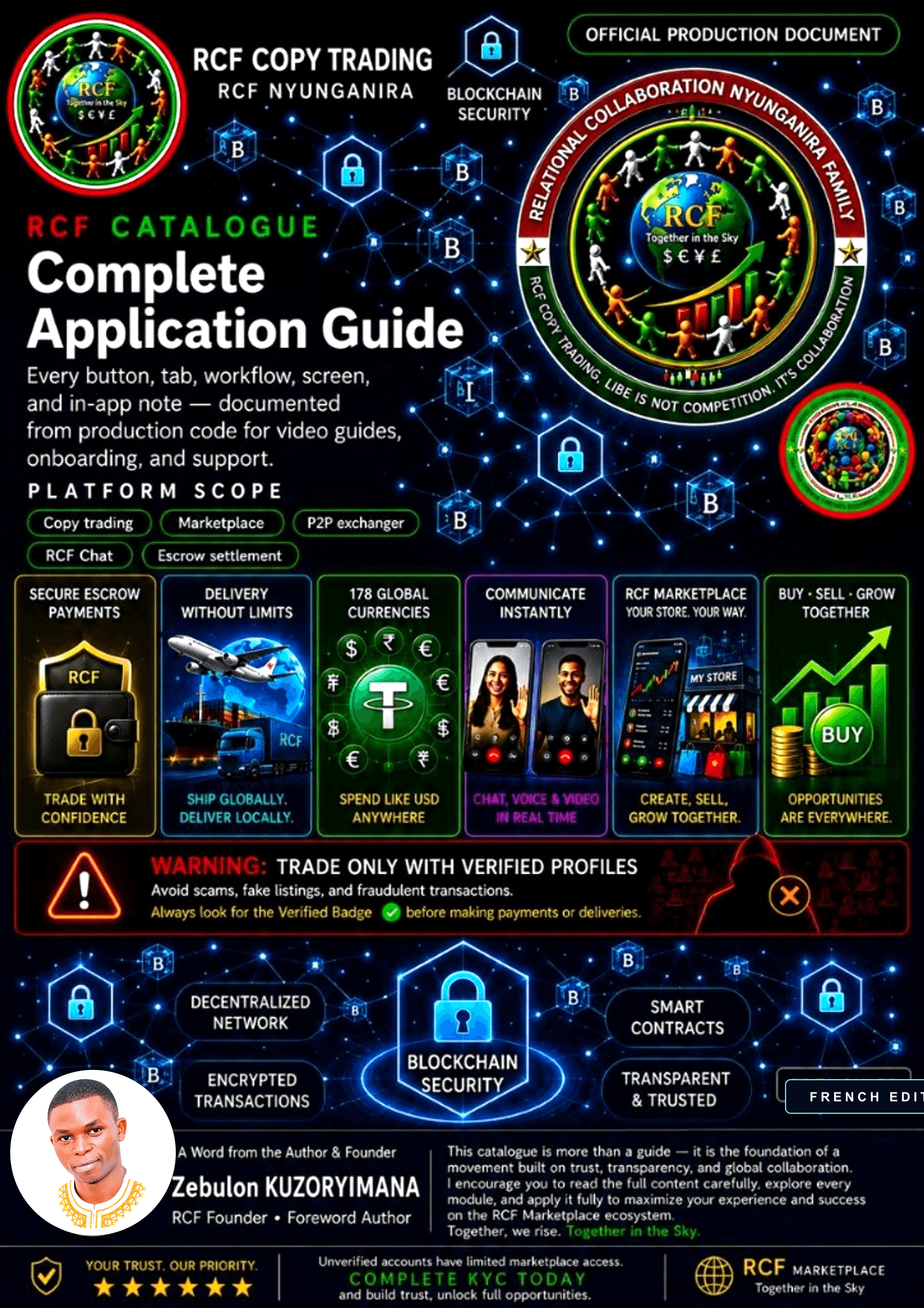RCF CATALOGUE — Guide complet de l'application